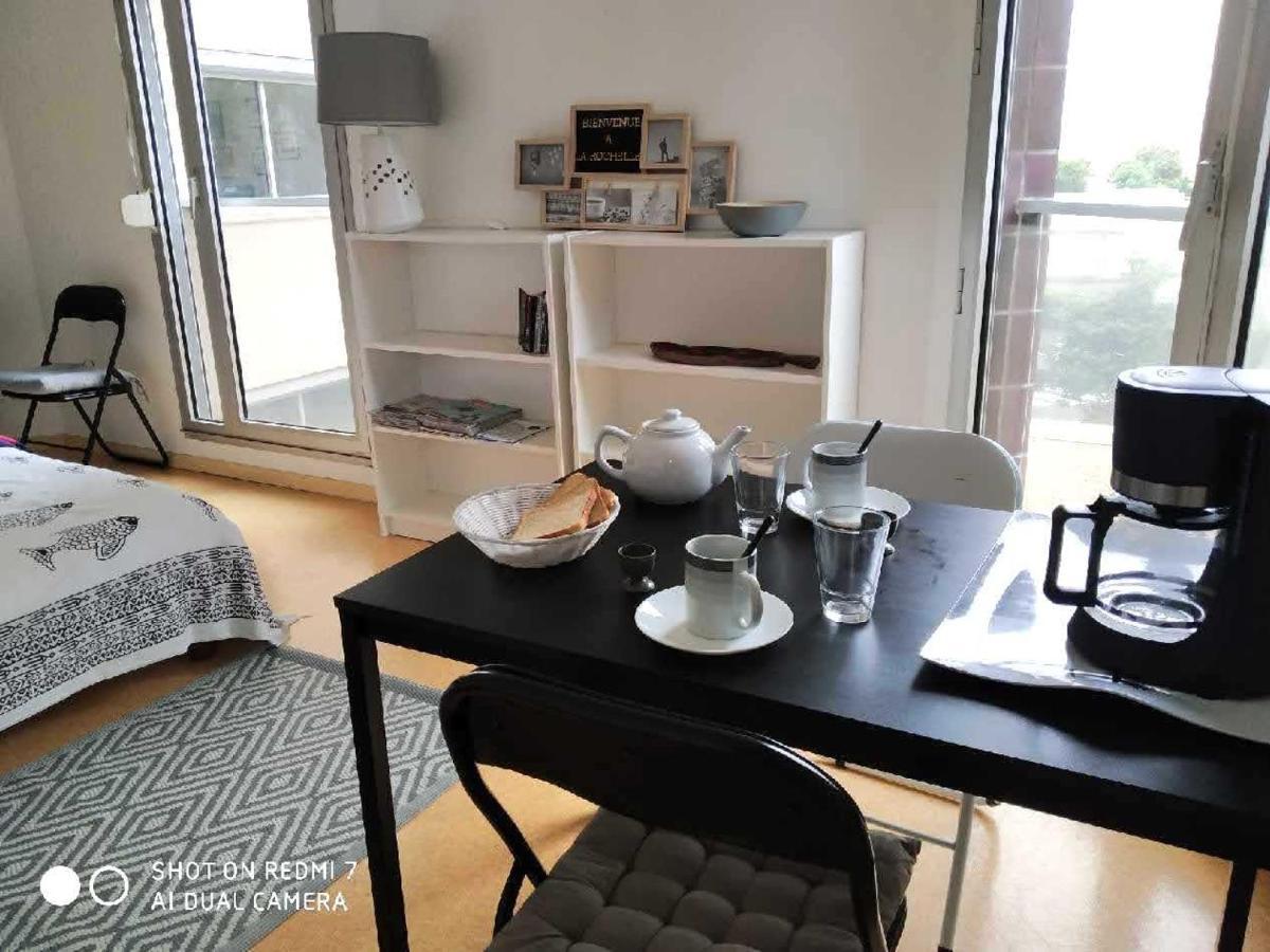 Studio Lumineux Proche Centre Ville Et Plage La Rochelle  Exteriör bild